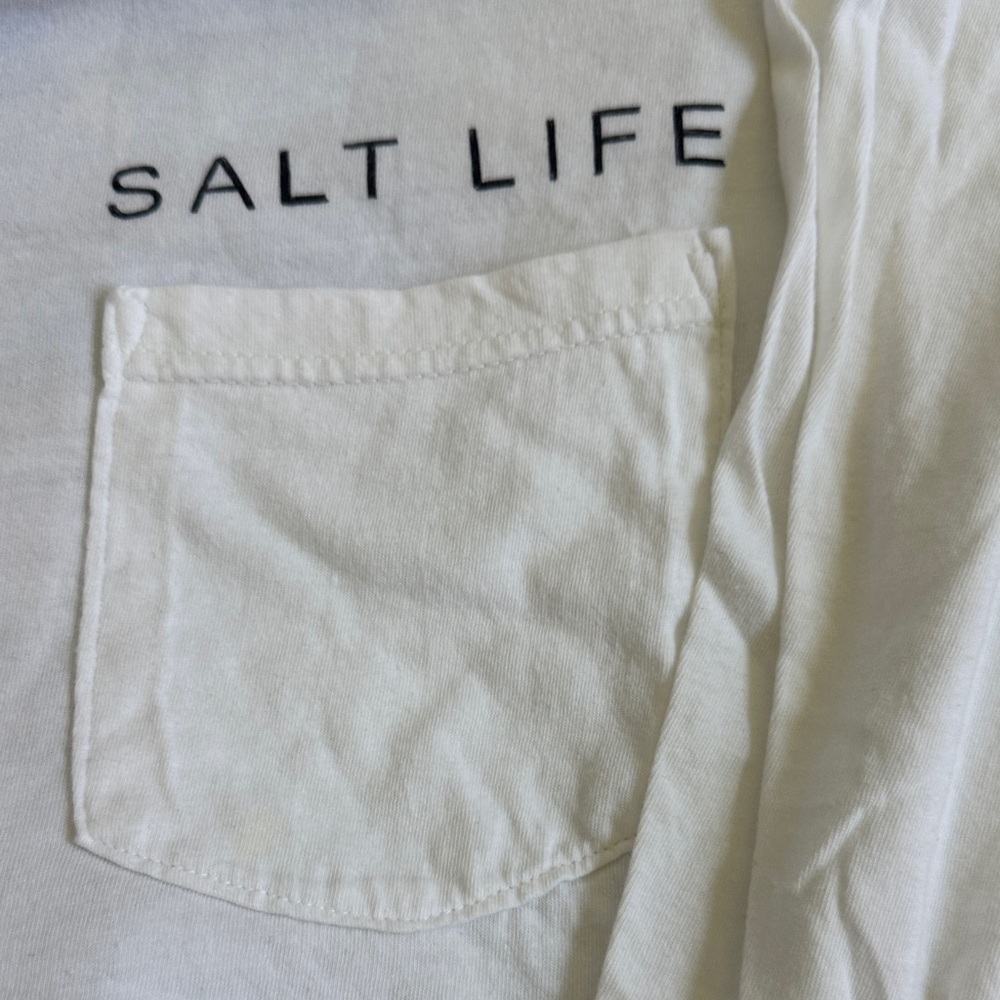 Salt Life White Long Sleeve Tee - Picture 2 of 4